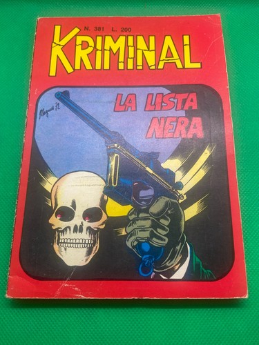 Kriminal edizioni corno - kriminal, 1972