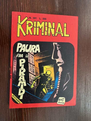Kriminal ediz corno n 391 - kriminal, n°